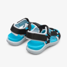 Camper Wous Kids Sandals US-55070 Black / Blue USA Stockists